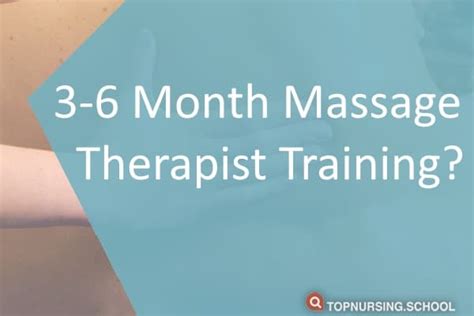 3 6 month licensed massage therapy training programs