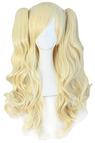 Mapofbeauty Cm Lolita Long Curly Clip On Ponytails Cosplay Wig