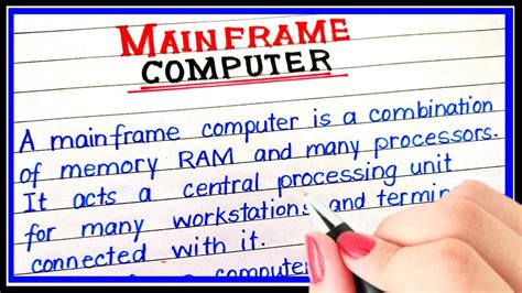 What Is Mainframe Computer Definition Of Mainframe Computer Youtube