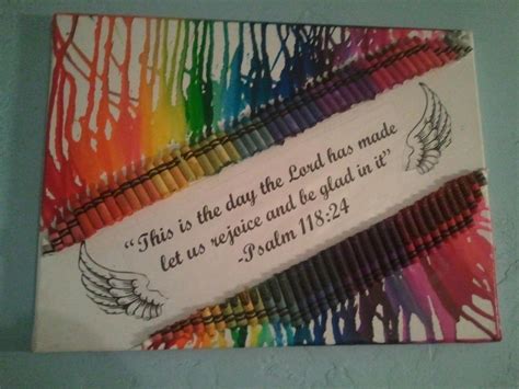 Crayon Canvas Art Oh How I Love Crafts