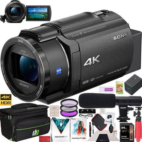 Sony Fdr Ax43 4k Uhd Handycam Camcorder Kit Ax43 Video Recording Camera
