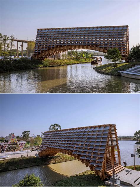 This New Bridge Shows Off Its Complex Wood Structure International