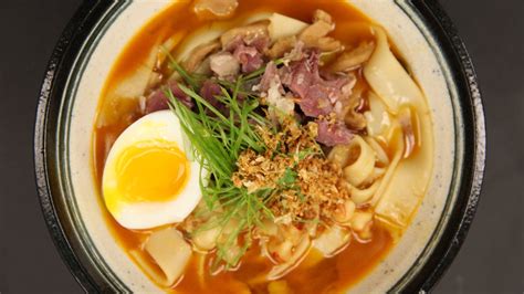 Lay the noodles on a cooling or drying rack and let them sit until ready to cook. Easy Miki Noodles Recipe - MUNCHIES