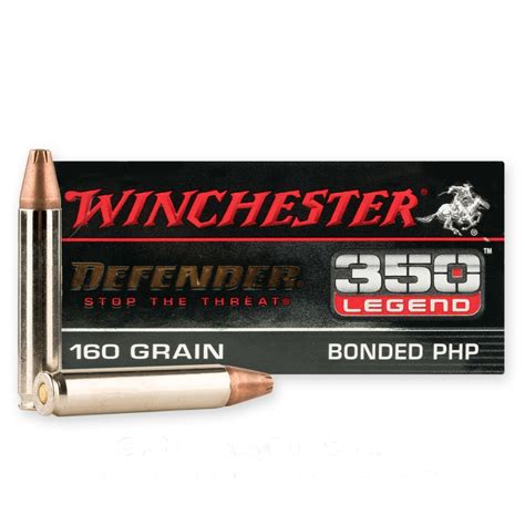350 Legend 160 Grain Bonded Php Winchester Defender 20 Rounds