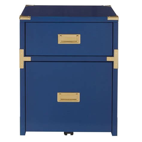 Osp Designs Wellington 2 Drawer File Cabinet Blue In 2020 Filing