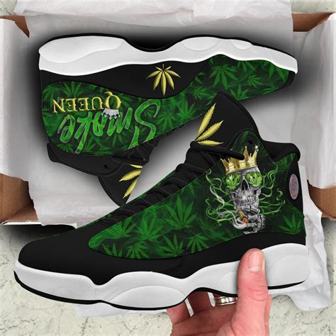 Native Weed Ajd 13 Sneakers Shoes For Men And Women Smoke Etsy