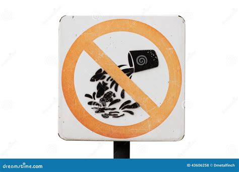 Do Not Release Aquatic Animals Sign Stock Photo Image Of Tocsin