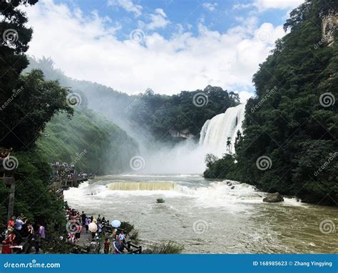 Huangguoshu Waterfall In The Huangguoshu National Park Of China Stock