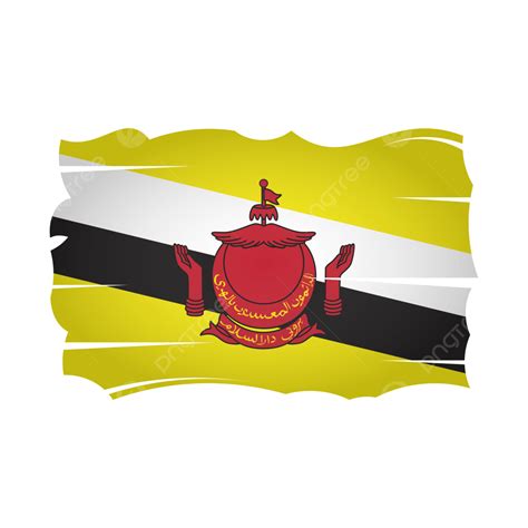 Gambar Desain Vektor Png Bendera Brunei Brunei Bendera Png Png Dan