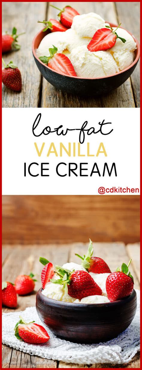 This ice cream is pretty good. Low-Fat Vanilla Ice Cream Recipe | CDKitchen.com