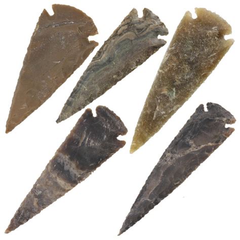 3 Inch Medieval Flint Agate Arrowhead