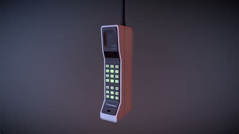 Motorola Dynatac 8000x 3d Model By Unconid D4c3d77 Sketchfab