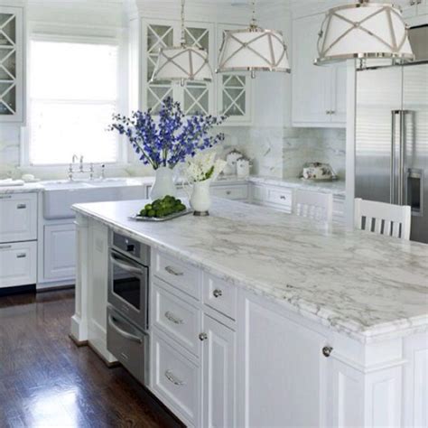 Beautiful White Kitchen Cabinets With White Countertops Image Dream