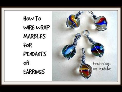 Don't bend the wire when the stone is already inside it. How to Wire Wrap Marbles or No Hole Stones: Super easy ...