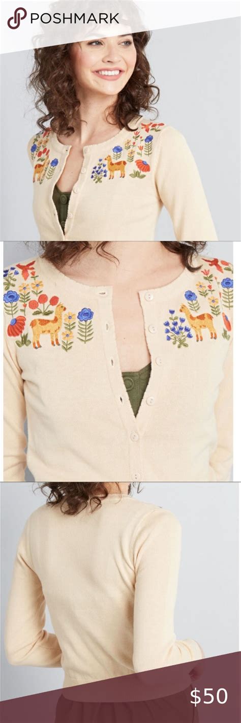 Nwt Princess Highway Flawlessly Folksy Embroidered Cardigan From