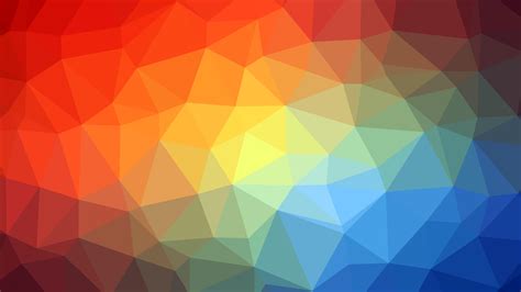 Wallpaper Triangle Geometric Multicolored Hd Widescreen High