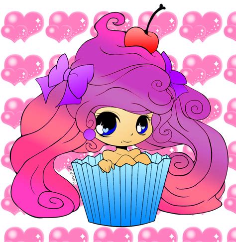 Color Wonderful Cupcake Girl By Catchingcrazy On Deviantart