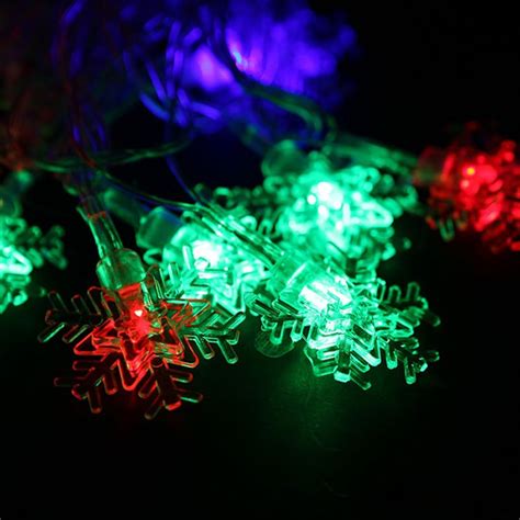 Christmas Snowflake Lights 10m Led String Lights Indoor And Outdoor