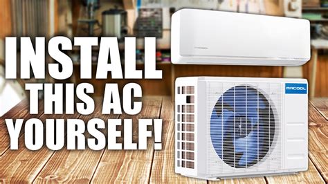 How To Install A Ductless Mini Split Air Conditioner Mr Cool Diy Youtube