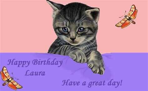 Happy Birthday Laura Cat Cat Gku