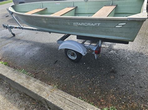 Starcraft 12ft Aluminum Fishing Boat With Ez Load Trailer For Sale In