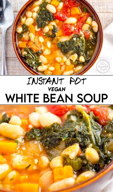 Calories from fat 18.8 ( 3 %). Vegan Instant Pot White Bean Soup | Recipe | White bean ...