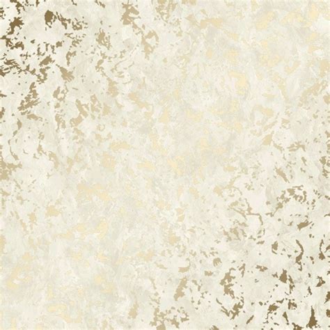 Sample Element Industrial Metallic Wallpaper Ivory Gold 53 X 30cm
