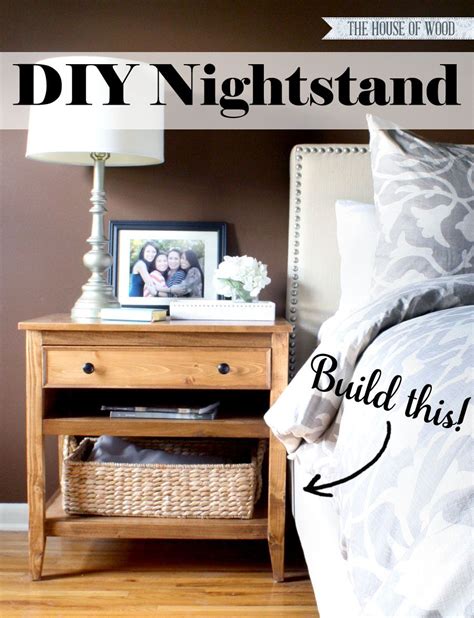 Build Your Own Diy Nightstand Bedside Table Love The Narrow Shelf