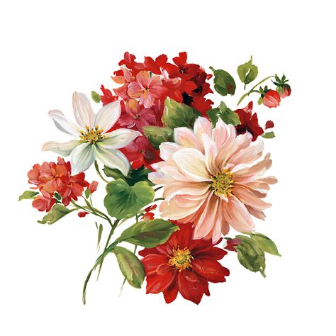 Decoupage Flower Flower Painting Flower Painting Png Flower Pattern