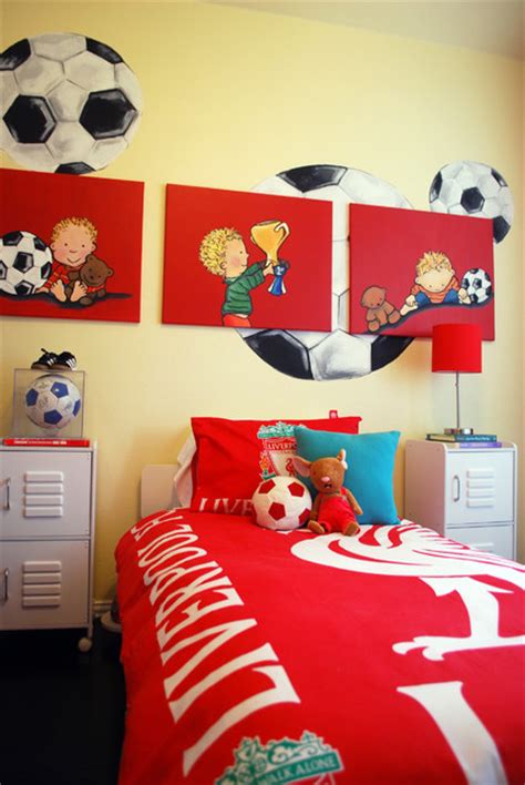Numerous great football players started while they were only. Kix's Soccer Room - Modern - Kids - Dallas