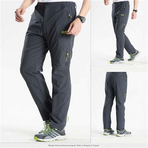 Bilibili Stretch Hiking Pants Men Summer Breathable Quick Dry Outdoor