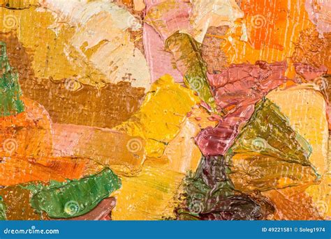 Oil Painting Brushstrokes on Canvas Stock Illustration - Illustration