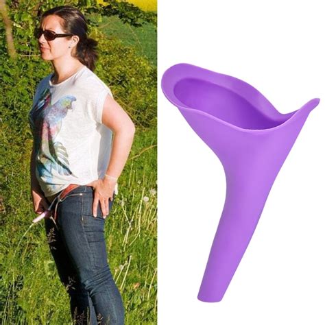 Portable Soft Women Camping Urine Device Funnel Urinal Female Travel