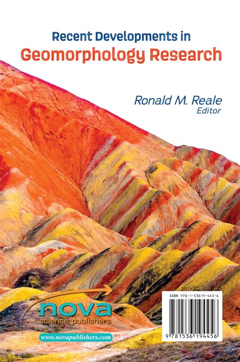recent developments in geomorphology research nova science publishers
