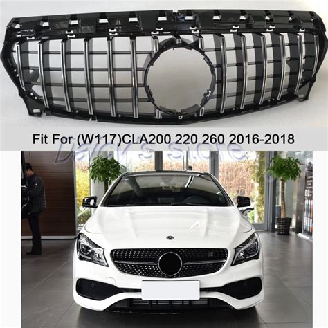 Gtr Style Grille Amg Front Grill For Cla Class Mercedes Benz W117 C117