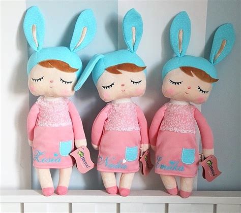 Personalized Set Backpack And Bunny Doll In Pink Dress Metoo Accessories Metoo Backpacks