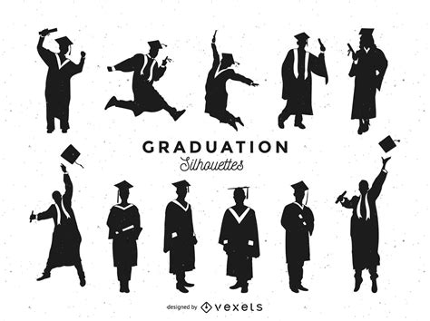 White Graduation Silhouette