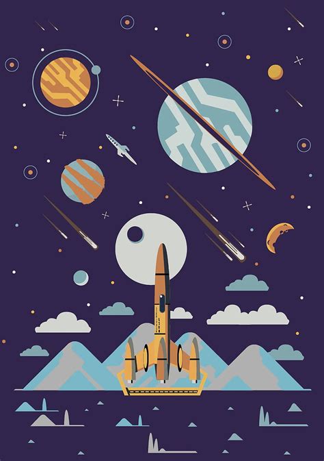 1366x768px 720p Free Download Art Planets Universe Stars Vector