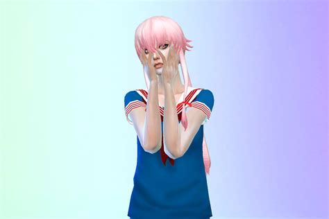 Updated Yandere Sim To The Sims 4 Yunos Hair By We1rdusername On