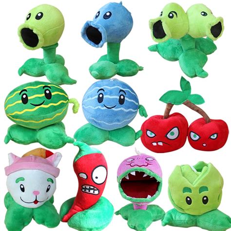 10pcslot 13 20cm Plants Vs Zombies Plants Stuffed Plush Toys Doll Game