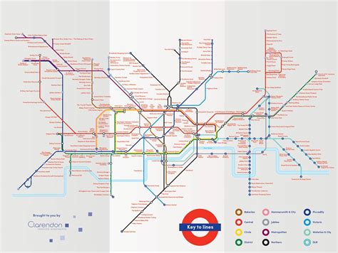Touristes Shopping Attractions London Tube Map