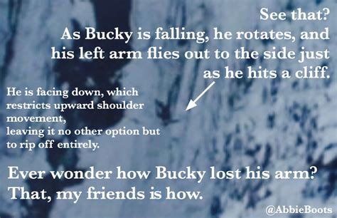 How Bucky Lost His Arm This Shows That Fangirls Do Have A Life Its