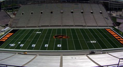 Iowa Adds Tigerhawk Logo To Midfield Of Kinnick Stadium For First Time