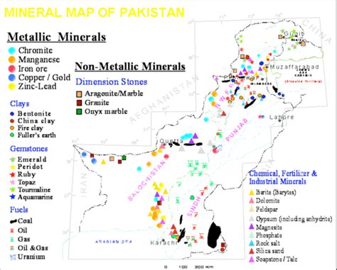 Pakistan Mineral Map