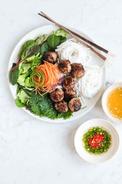 Bun Cha Vietnamese Meatballs With Vietnamese Noodle Salad Eat