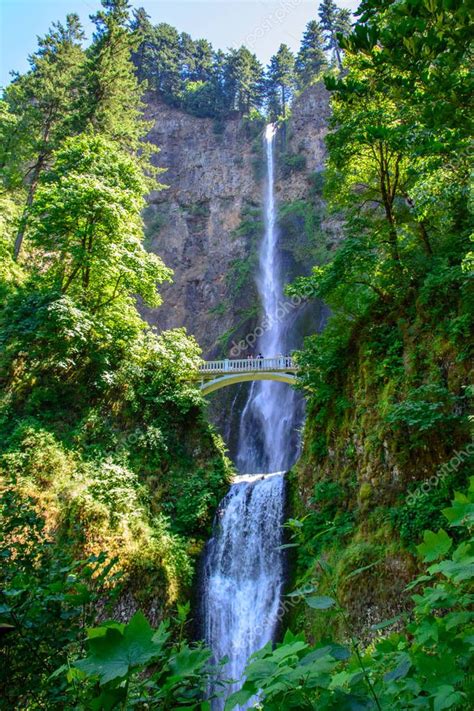 Great Multnomah Falls Portland Oregon Usa — Stock Photo © Maksershov