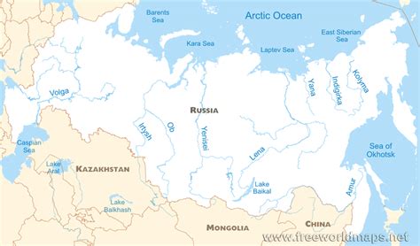 Russia River Map Geography Historical Geography River
