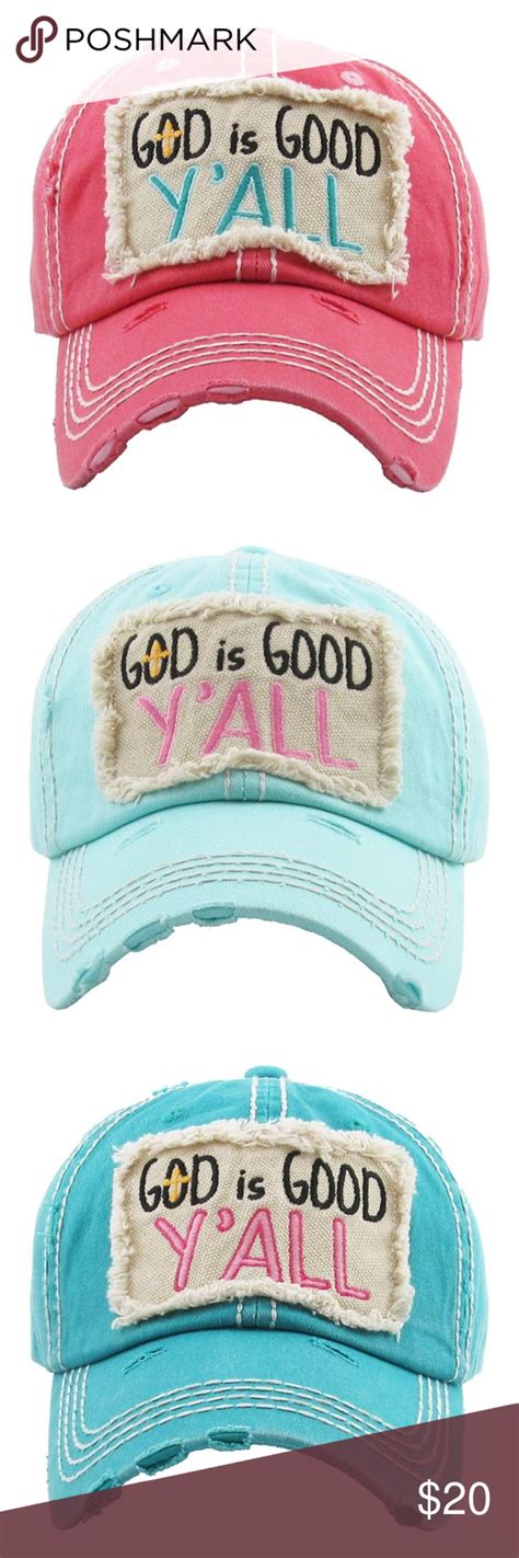 nwt god is good ya ll hat multiple colors these are the best hats kbethos accessories hats
