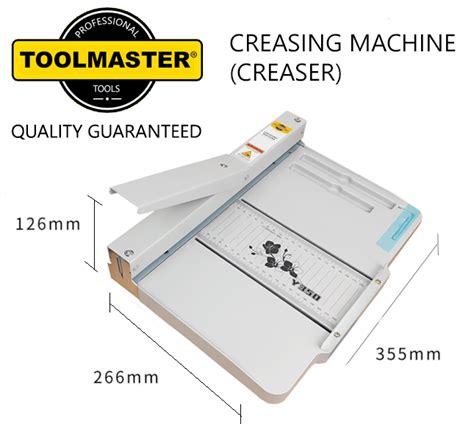 Toolmaster ®brand 202223 Model Wider Format Creasing Machine Manual