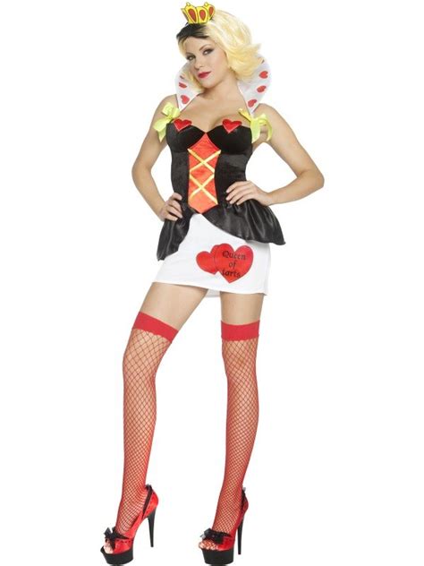 adult sexy wonderland queen of tarts ladies hearts fancy dress costume outfit